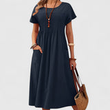 Mia | Perfektes Alltagskleid – Blau