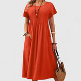 Mia | Perfektes Alltagskleid – Orange