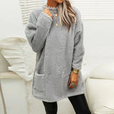 Ameli – warmer, kuscheliger pullover – Grau