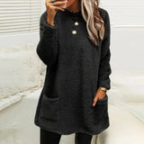 Ameli – warmer, kuscheliger pullover – Schwarz