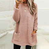 Ameli – warmer, kuscheliger pullover – Rosa