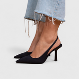 Bella - Damen Elegante Absatzschuhe mit Komfortfutter – Schwarz