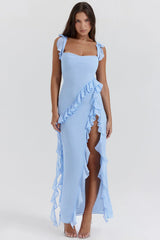 Laila | Bequemes kleid – Blau