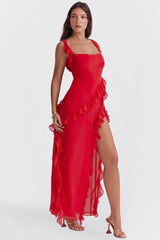 Laila | Bequemes kleid – Rot