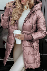 Amela | Warme Herbstjacke aus Baumwollmix – Rose