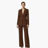 Aurelia | Damen Hosenanzug Set – Kaffee