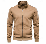Aurelius | Herren Sweatjacke mit Stehkragen – Khaki