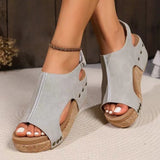 Briellae | Elegante Keilsandalette für Damen – Grau