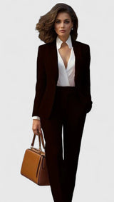 Azalea | Damen Business Hosenanzug Set – Schwarz