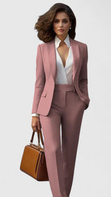 Azalea | Damen Business Hosenanzug Set – Rosa
