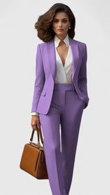 Azalea | Damen Business Hosenanzug Set – Lila