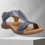 FunStep - Schnalle Leder flach Sandalen – Blau