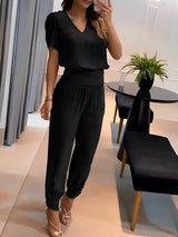Monna - Lässiges und elegantes Set für Damen – Schwarz
