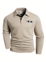 Jürgen – Lässiges Langarmhemd Mit Knöpfen – Khaki