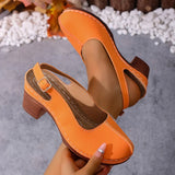 Shaniqa - Bequeme Rutschfeste Sandale – Orange