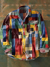 Mika™ - Unisex-Hemd im Vintage-Karomuster – bunt