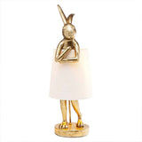 Design Tischlampe „Goldenes Kaninchen“ – Stilvolle Deko & Stimmungslicht – Gold