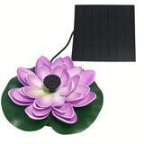 LotusFluss™ Schönes Wasserspiel – Lila - Mit Solar (2.5W)