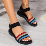 FlexiColor™ – Elastische Damen Sandalen – Regenbogen