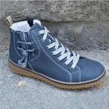 Hanasa – Schnürbare Winterstiefeletten – Blau