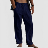Jovan - Bequeme Sommerhose für Herren mit Kordelzug – Marineblau