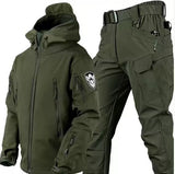 Herren Set | funktionale Winterjacke und passende Hose – Grün