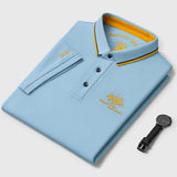 Ken | Premium Polo-Hemd – Hellblau