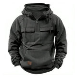 CLIFTON - Robuster Tactical Hoodie – Grau