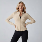Nivya | Pilates Zip-Up Jacke – Elfenbein