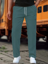 Travys – Lässige Jogging Hose Mit Tasche – Militärblau
