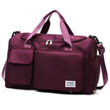 Große Wasserdichte Reisetasche – Sport- & Wochenendtasche für Damen und Herren – Bordeauxrot