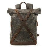 NARVIK | Canvas-Rucksack – Armee-grün