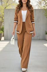 Victoria | Maßgeschneidertes Co-Ord Set – Braun