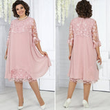 Lirona - lässig-elegantes Midikleid – Rosa