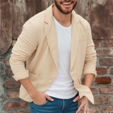 Balduin | Herren Casual Sakko mit Taschen – Aprikose
