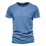 Basic-T-Shirt für den Sommer - Henrick – Blau