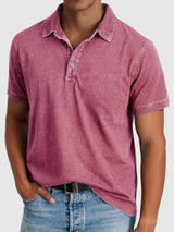 Bastian | Herren Kurzarm Poloshirt Regular Fit – Rosa