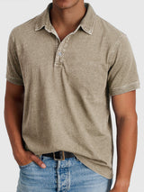 Bastian | Herren Kurzarm Poloshirt Regular Fit – Khaki
