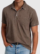 Bastian | Herren Kurzarm Poloshirt Regular Fit – Braun