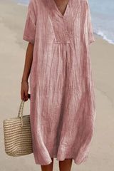 Stylisches Damenkleid - leicht und vielseitig – Rosa