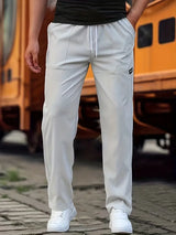 Travys – Lässige Jogging Hose Mit Tasche – Hellgrau