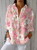 Frances | Elegante Bluse „Bloom“ – Blumenmuster