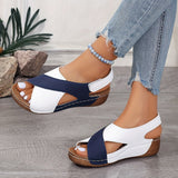 Milena™ - Ultrabequeme Orthopädische Sandalen – Blau und Weiß