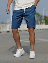 Conor - Lässige Strandshorts mit Kordelzug für Herren – Marineblau
