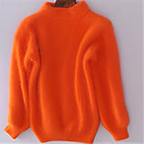 Ansel | Einfacher und stilvoller Winterpullover – Orange