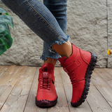 Erica - Elegante Lederschuhe für Damen – Rot