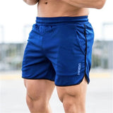 Slim Fit elastische Herren-Badehosen – Blau