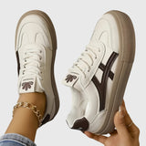 Beatrix | Damen Orthopädische Sneaker – Braun