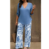 Elvira - zweiteiliges Soft-Touch-Set – Blau