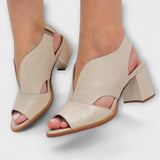 Orphea - Stylische High Heels – Hellbraun